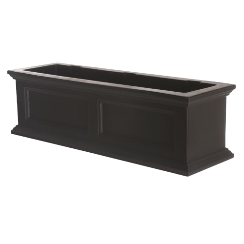 Mayne® Fairfield 3ft Window Box, 36" x 11" x 10.8", Black